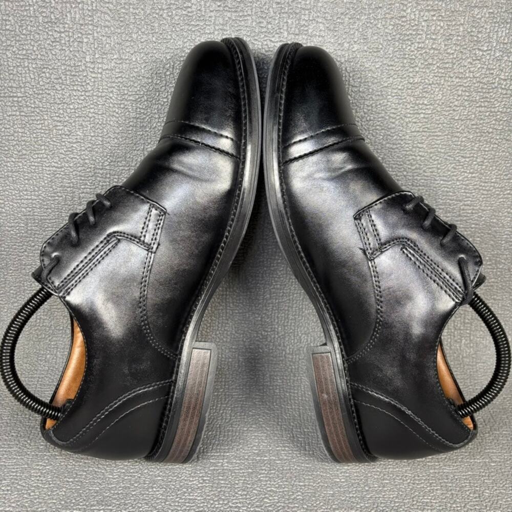 George Branford Oxford 36178937 Size 7.5 Men's Black Casual Dress Shoes - Picture 5 of 8